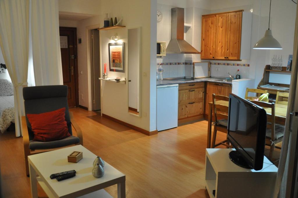 Kuchyň nebo kuchyňský kout v ubytování Apartment La Paz
