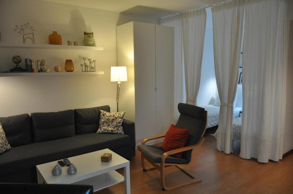 Posezení v ubytování Apartment La Paz