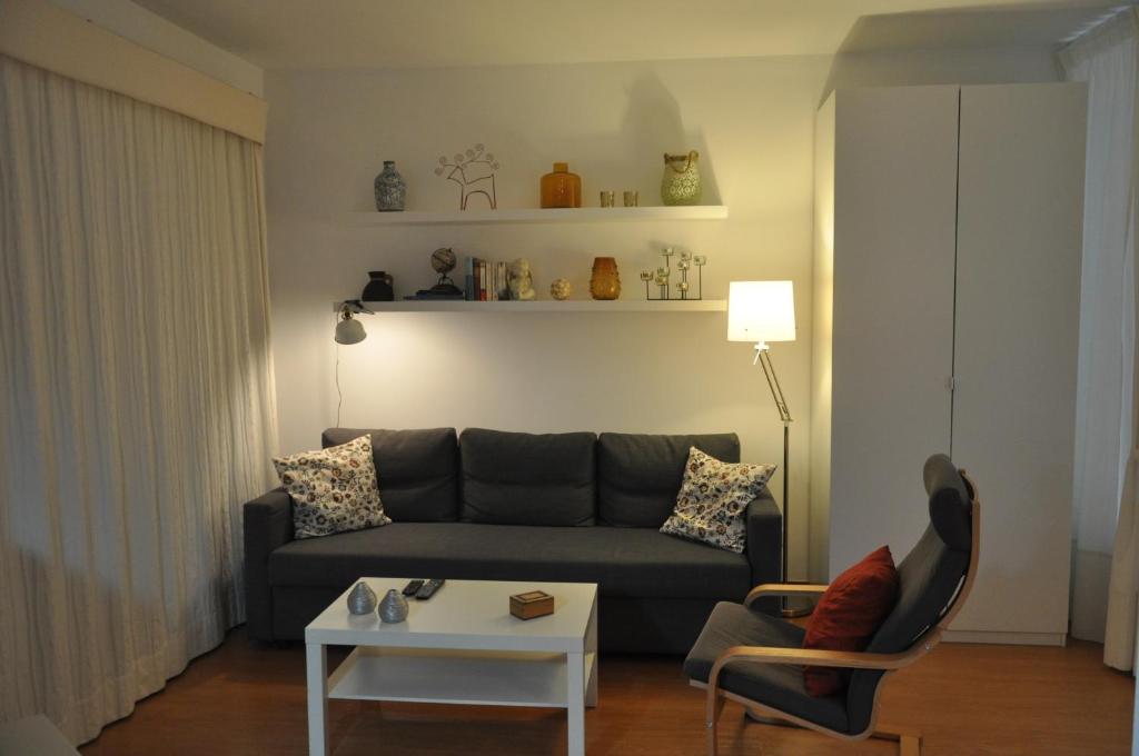 Posezení v ubytování Apartment La Paz
