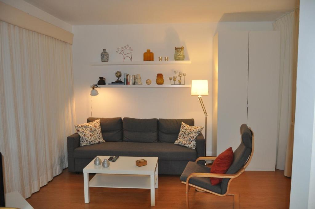 Posezení v ubytování Apartment La Paz