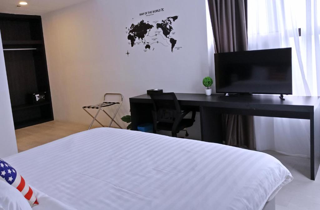 TV a/nebo společenská místnost v ubytování Manhattan Hotel Ipoh