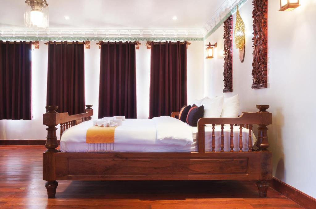 Postel nebo postele na pokoji v ubytování Hello Cambodia Boutique
