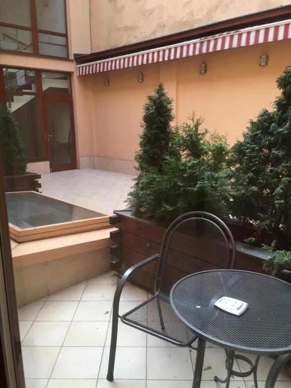 Patio nebo venkovní prostory v ubytování Hotel Pegas Brno