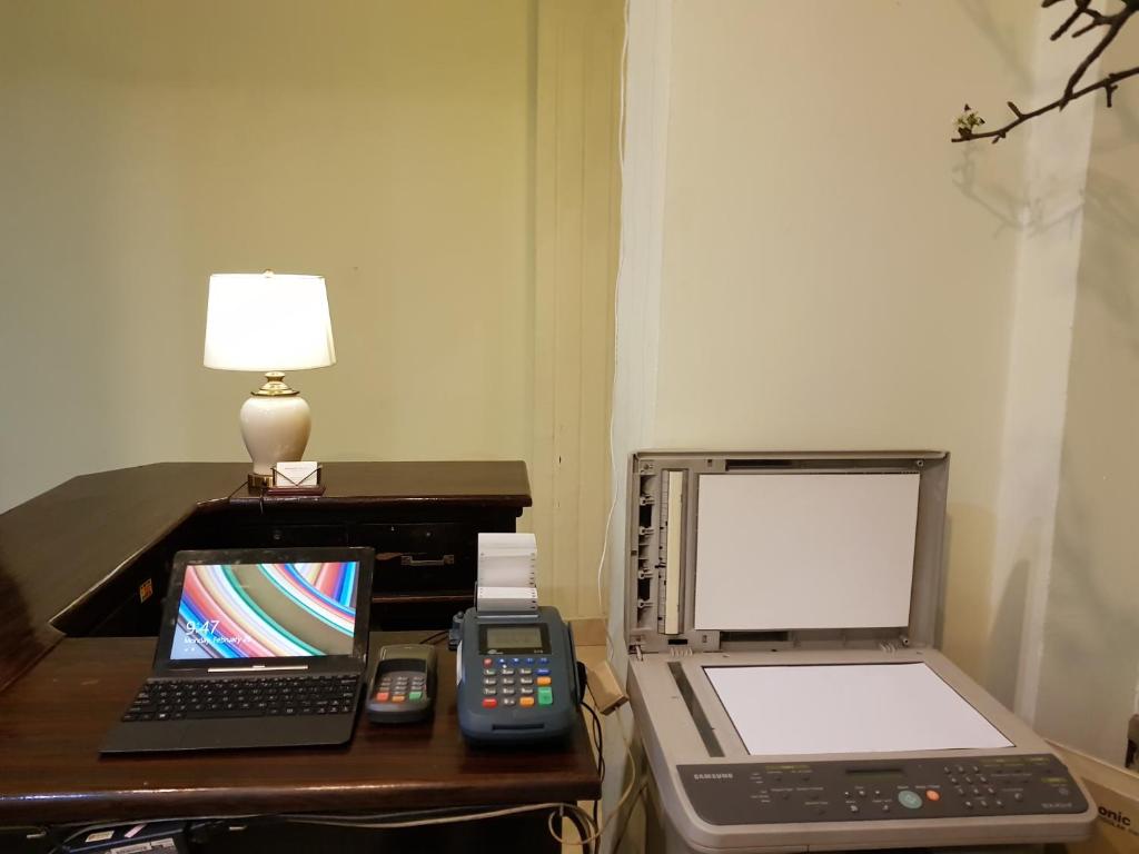 TV a/nebo společenská místnost v ubytování Memory Hotel