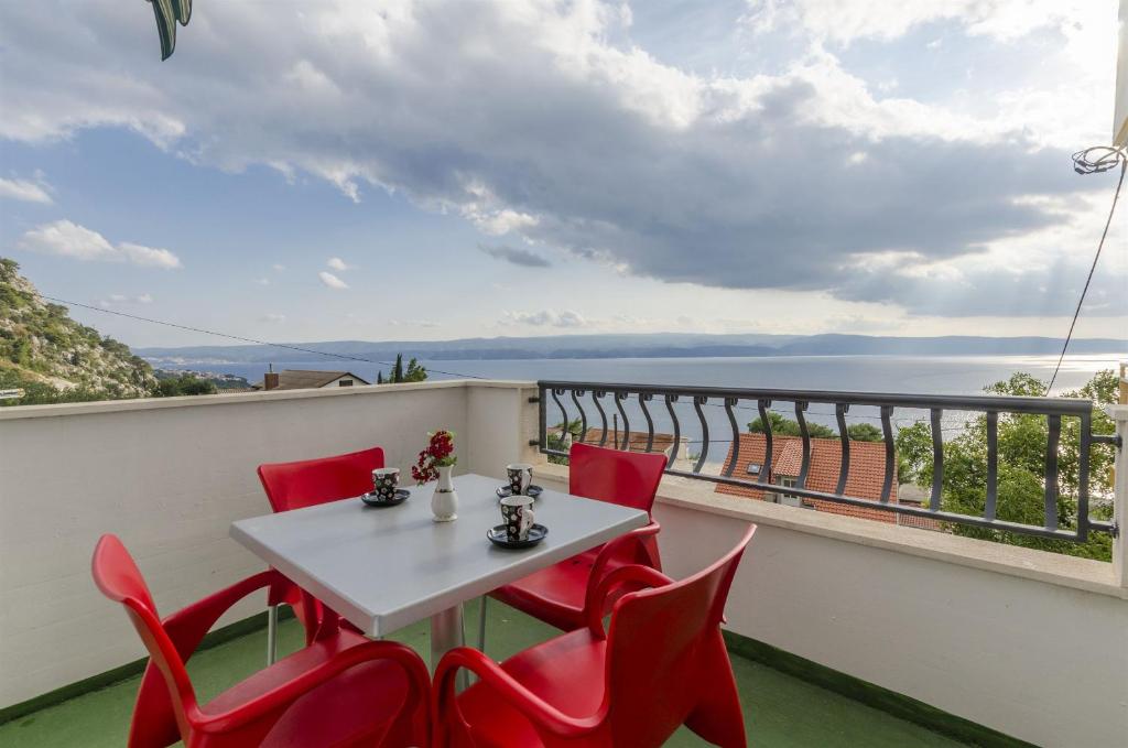 Balkón alebo terasa v ubytovaní Apartments Jasna
