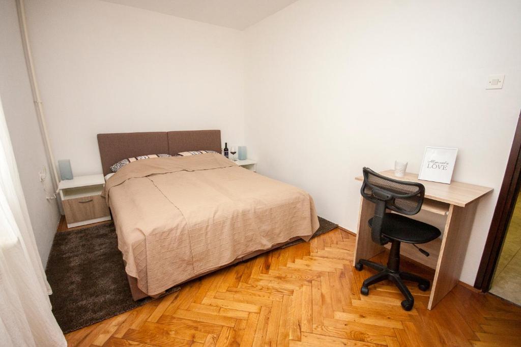 Posteľ alebo postele v izbe v ubytovaní Apartment Karlovac
