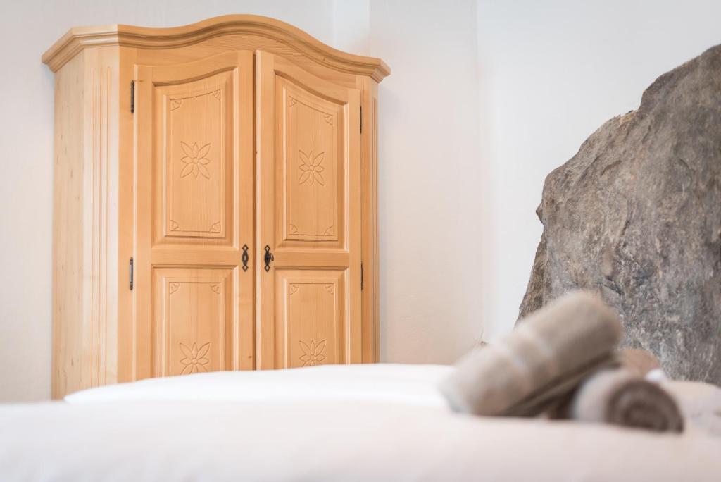Postel nebo postele na pokoji v ubytování Gletscher Appartements