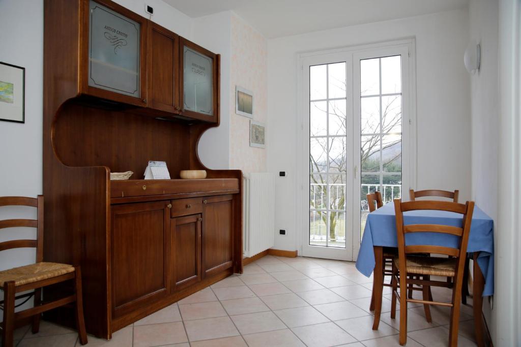 Kuchyň nebo kuchyňský kout v ubytování Residence Antico Crotto