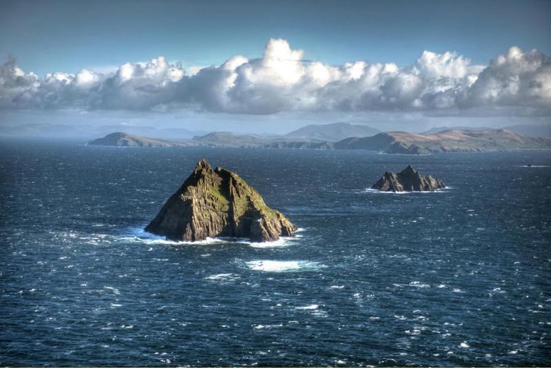 a small island in the middle of the ocean at Rose cottage in Ballinskelligs