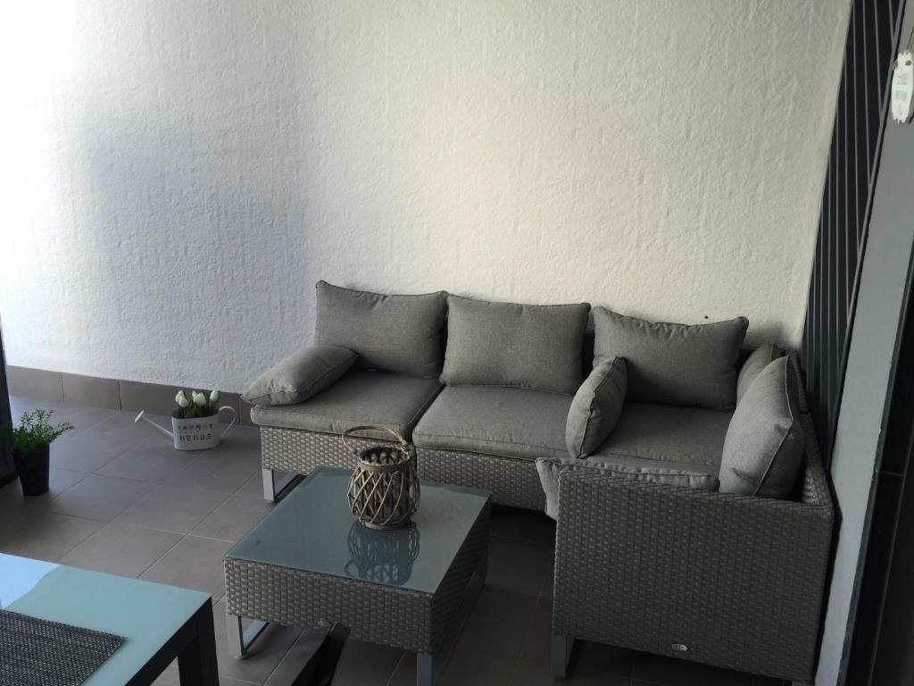 Posezení v ubytování Apartment OasisBeach La Zenia