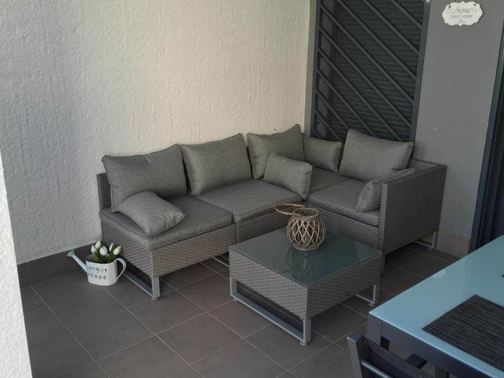 Posezení v ubytování Apartment OasisBeach La Zenia