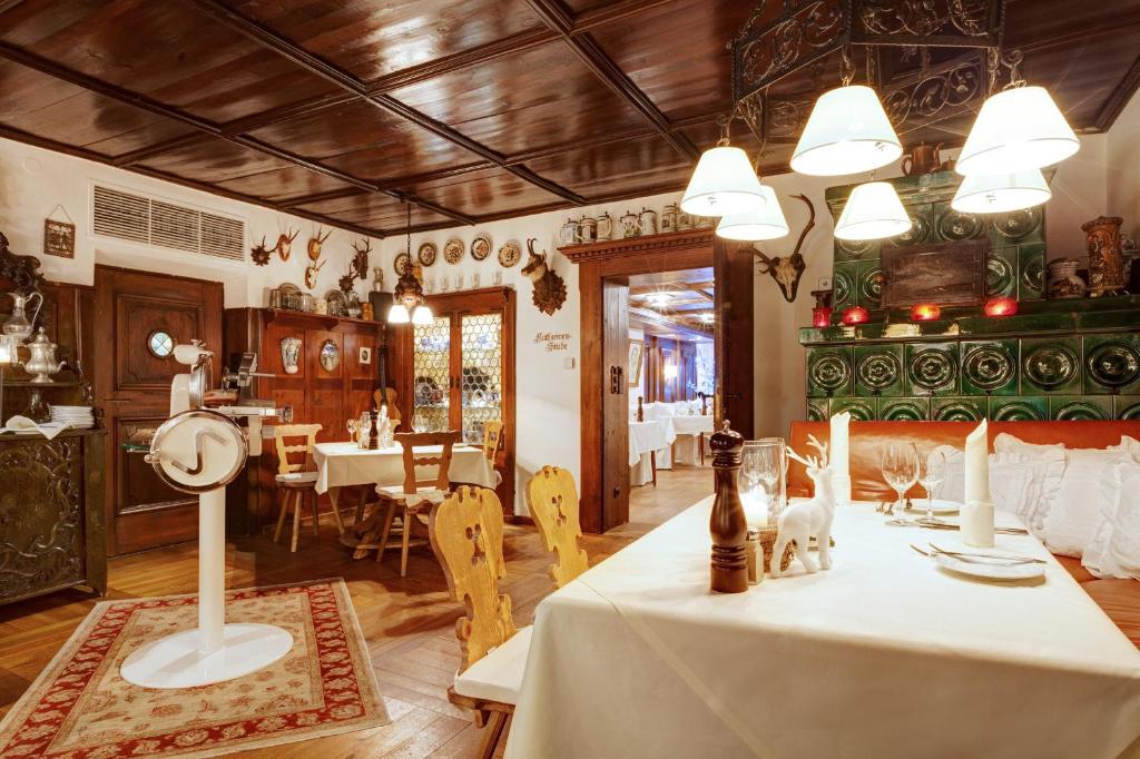 Restaurace v ubytování Obermühle 4*S Boutique Resort