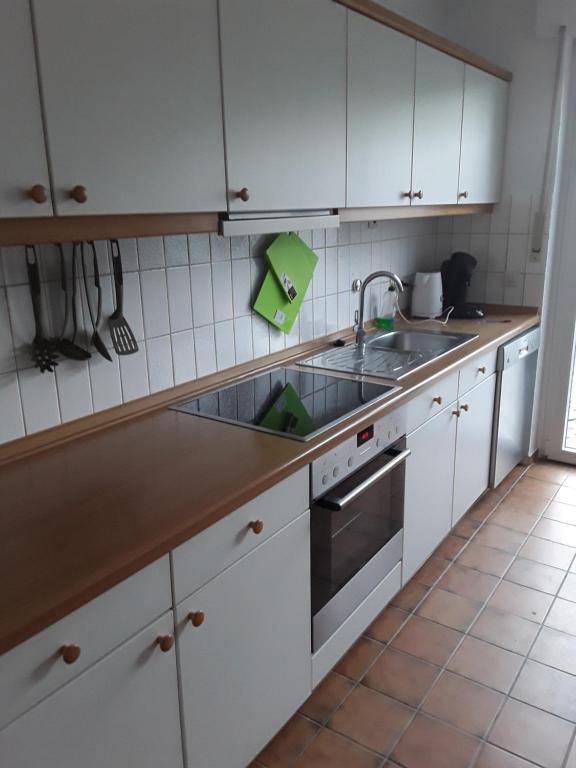 Köök või kööginurk majutusasutuses Stabel Zimmervermietung