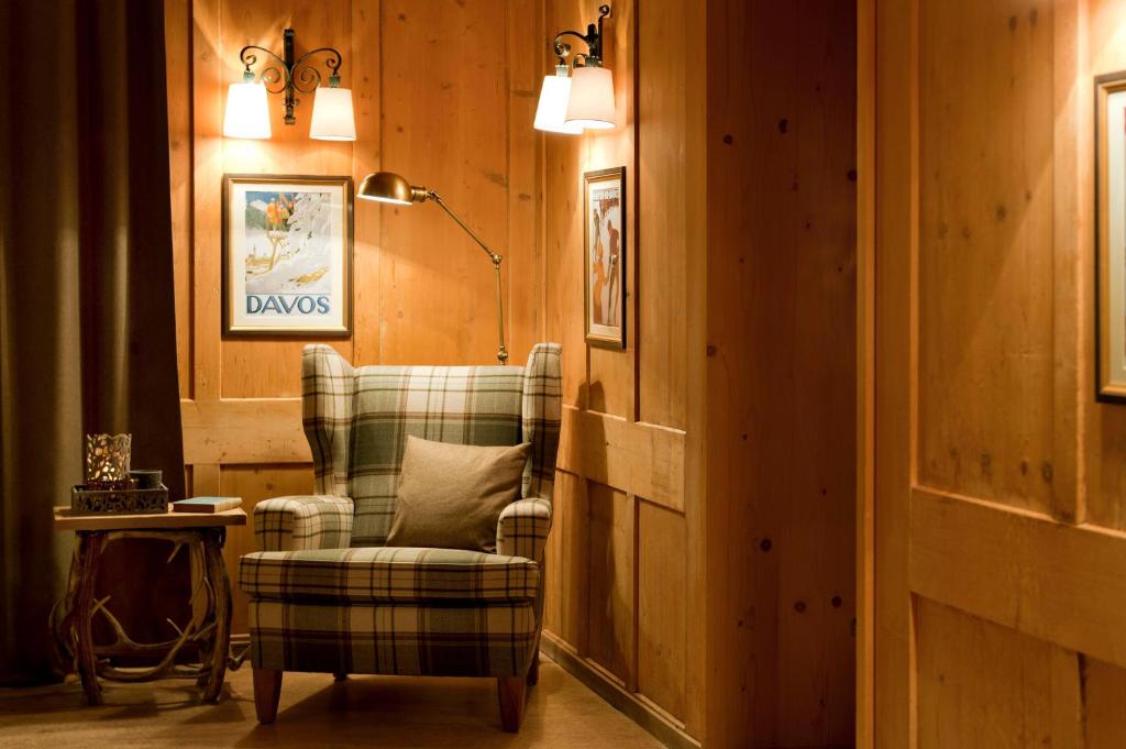 Posezení v ubytování Boutique-Hotel Garni Bellevue Davos Wiesen