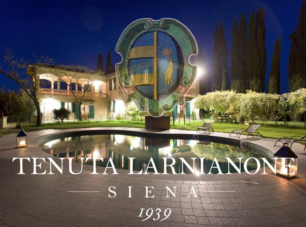 a sign that reads temula lantana stan at Villa Larniano in Siena
