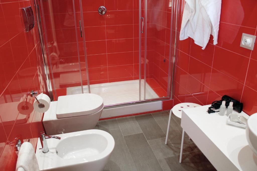 Koupelna v ubytování Hotel Mare