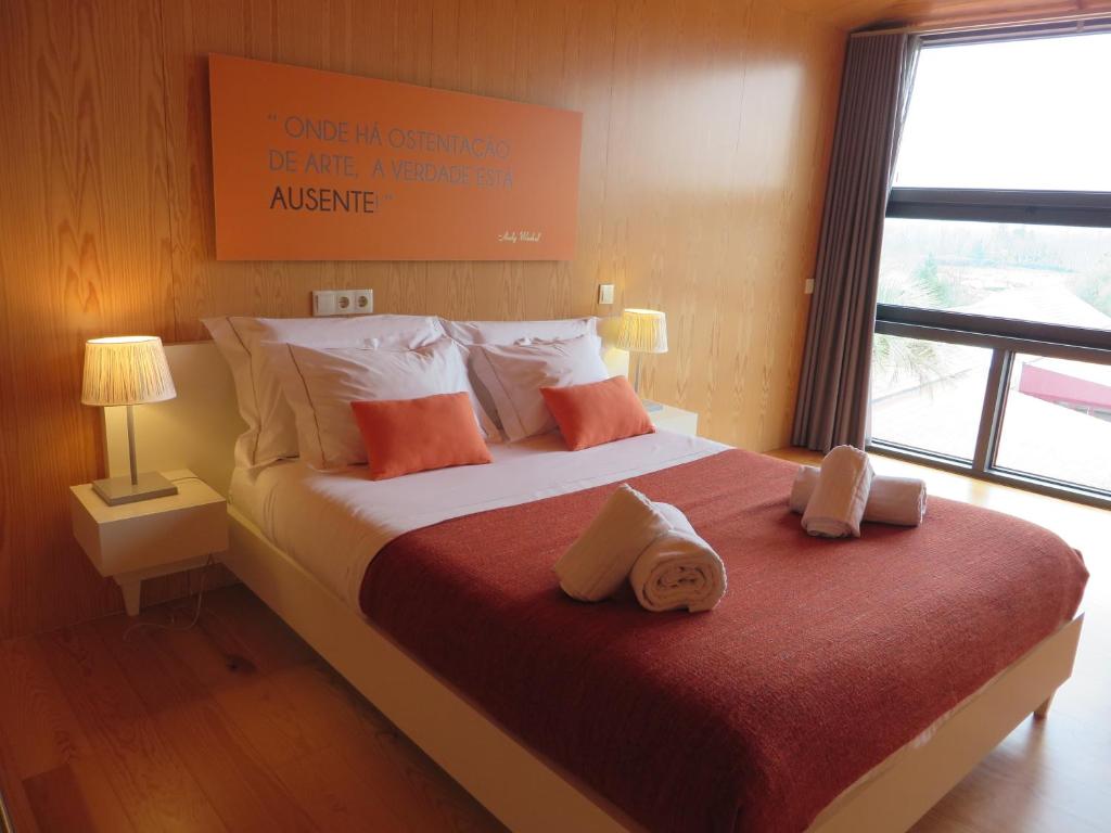Postel nebo postele na pokoji v ubytování Arc My Otel