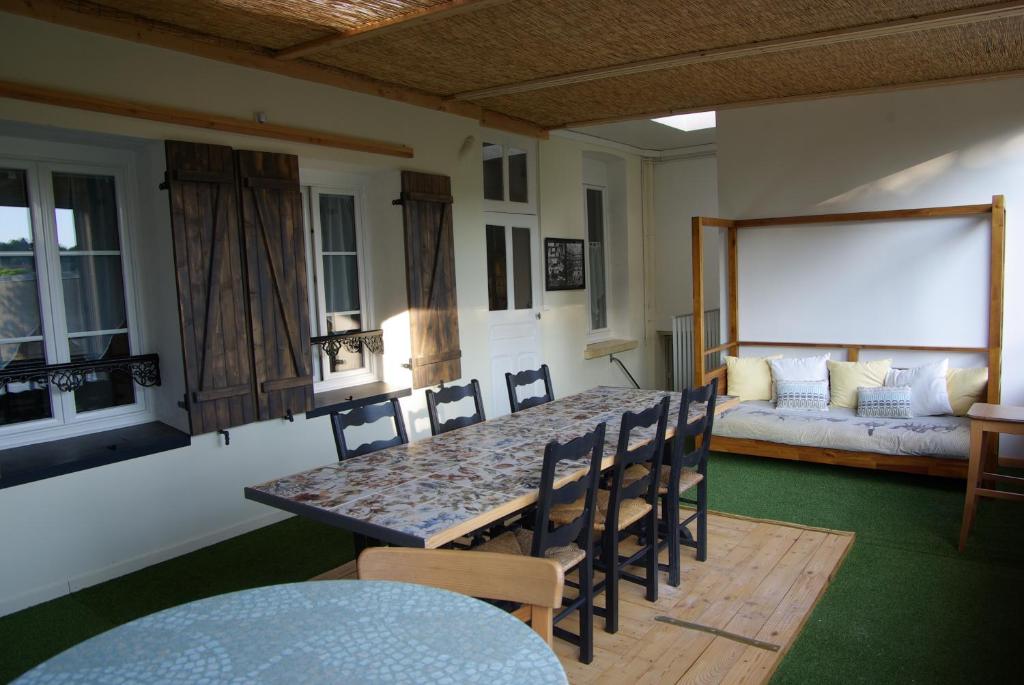 Posezení v ubytování Le gîte du familistère