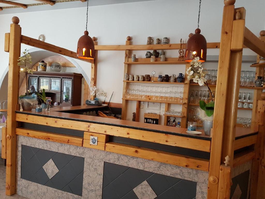 Lounge nebo bar v ubytování Hotel Koruna