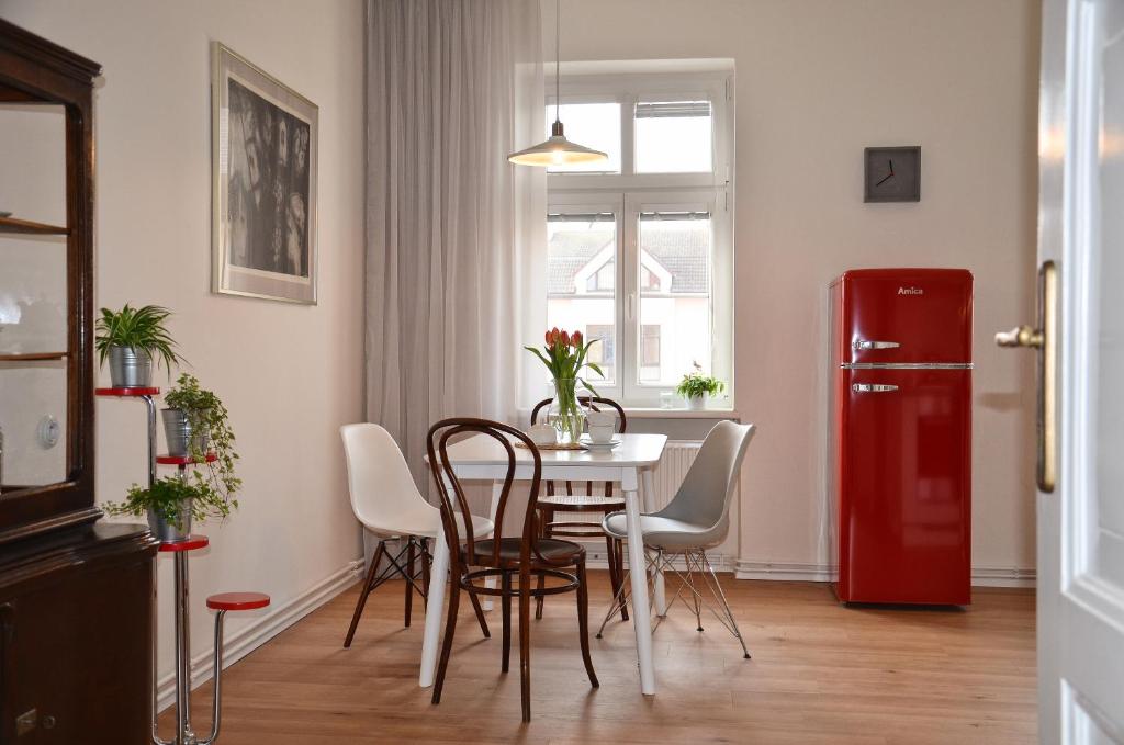 Kuchyň nebo kuchyňský kout v ubytování Apartmán u Masaryka