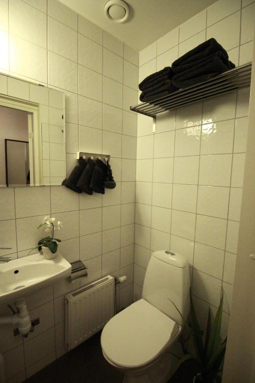 Ett badrum på Hotell Centralstation
