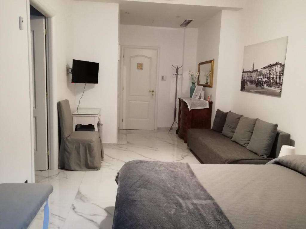 TV a/nebo společenská místnost v ubytování B&B Casa Nizza