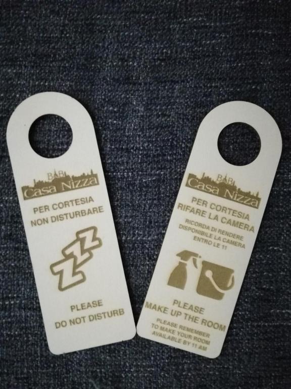 Certifikát, hodnocení, plakát nebo jiný dokument vystavený v ubytování B&B Casa Nizza