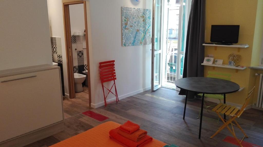 Et tv og/eller underholdning på Ca'cita Guest House Torino