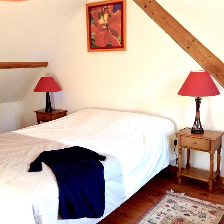 Postel nebo postele na pokoji v ubytování Camping et Gîte La Garenne de moncourt baie somme