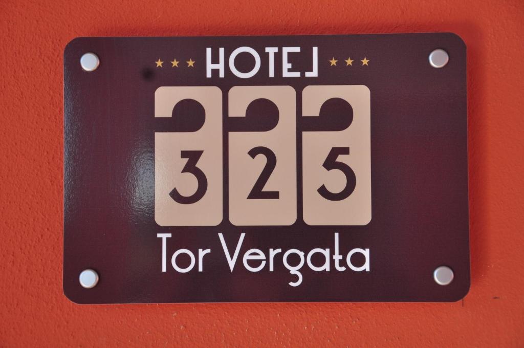 Certifikát, hodnocení, plakát nebo jiný dokument vystavený v ubytování Hotel 325 Tor Vergata
