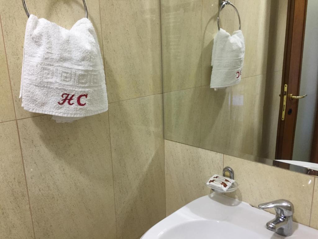 Koupelna v ubytování Hotel Colombo Elbasan
