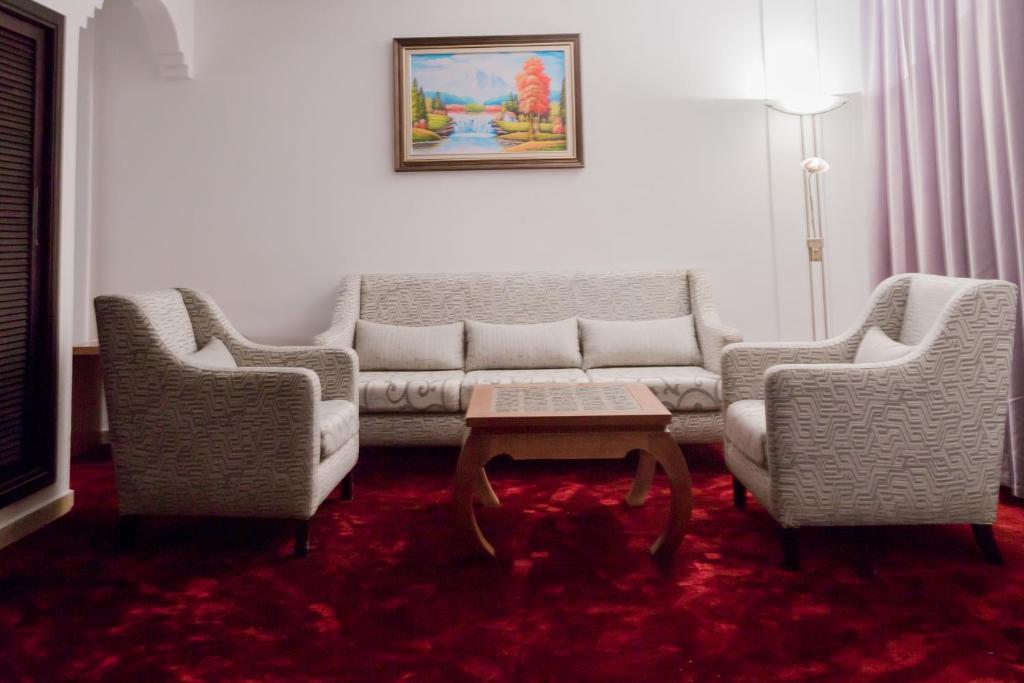 Un lugar para sentarse en Hôtel Mansour