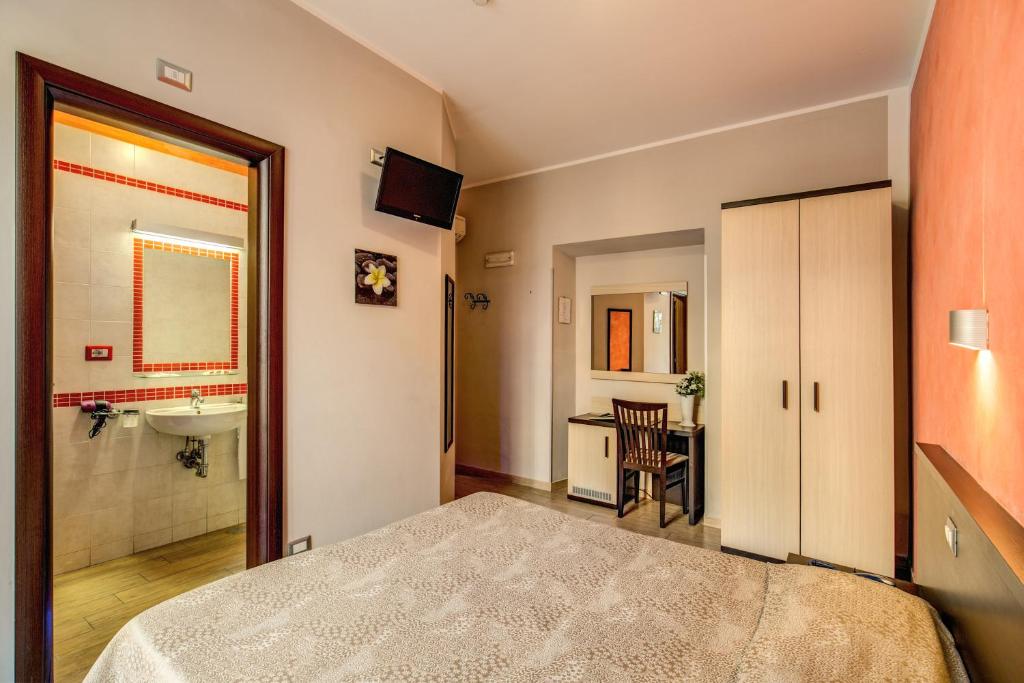 Cama o camas de una habitación en Buonarroti Suite