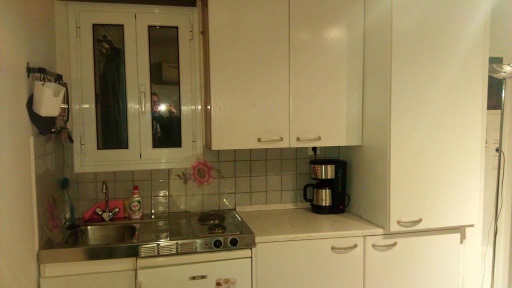Kjøkken eller kjøkkenkrok på Theo's loft