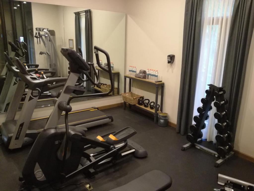 Fitness centrum a/nebo fitness zařízení v ubytování Historico Central Hotel