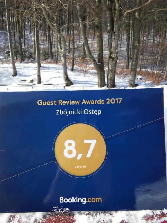 Certifikát, ocenenie alebo iný dokument vystavený v ubytovaní Zbójnicki Ostęp