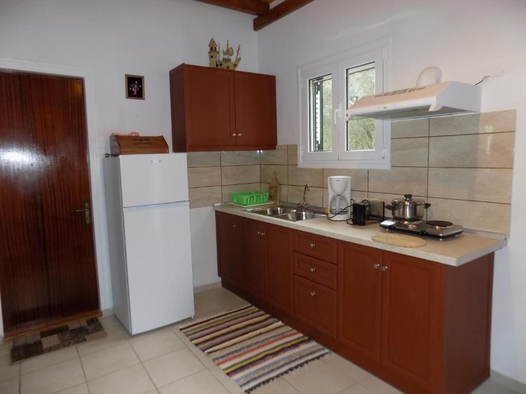 Kuchyň nebo kuchyňský kout v ubytování Villa Elli Panoramic View