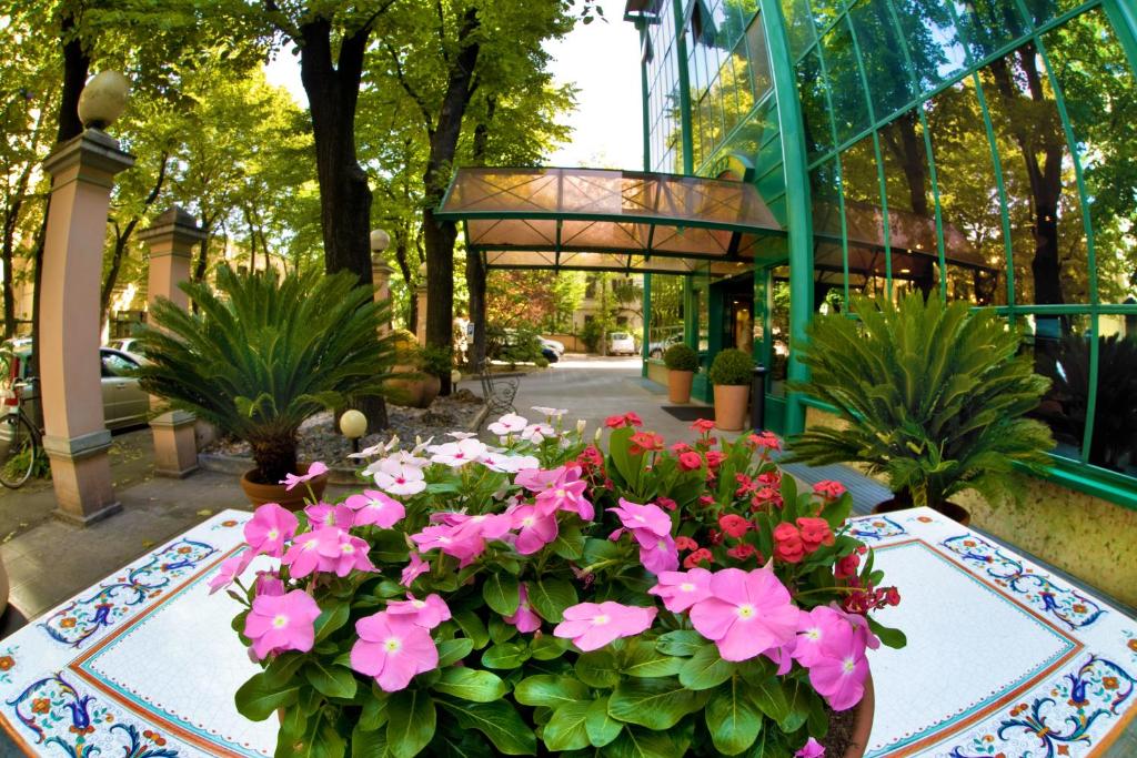 Zahrada ubytování Hotel Michelangelo