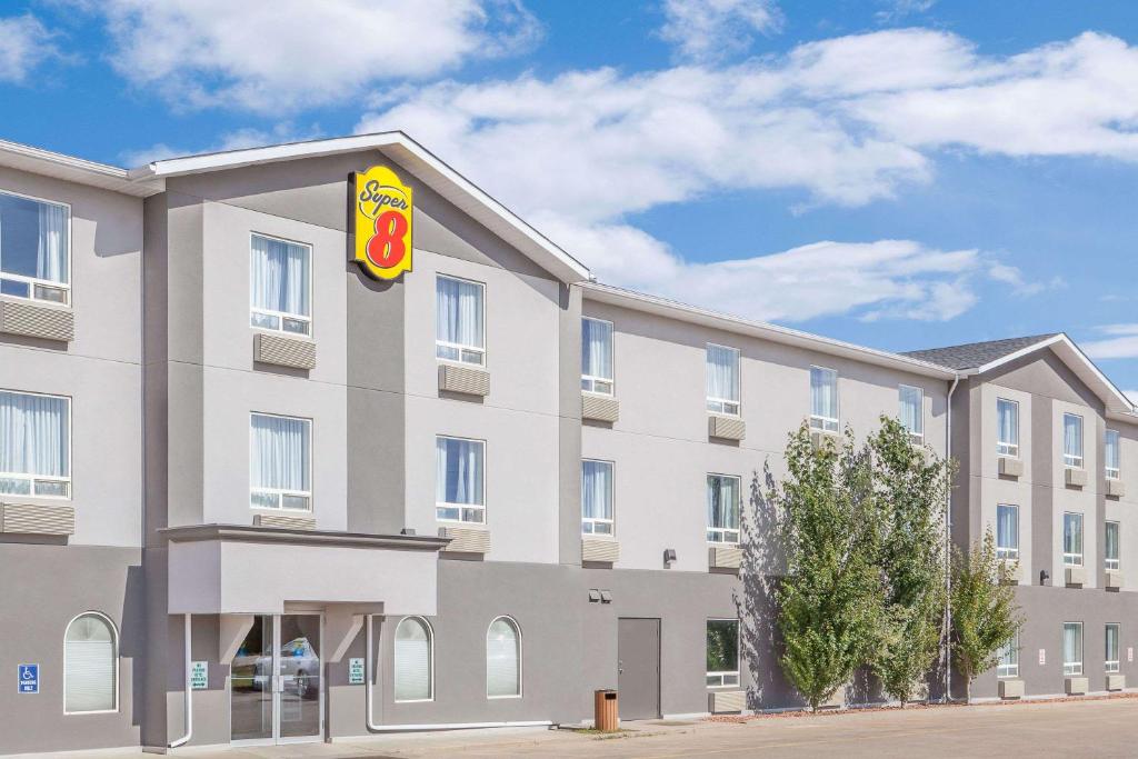 a rendering of the front of a hotel at Super 8 by Wyndham Athabasca AB in Athabasca