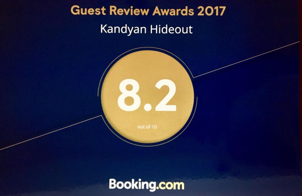 Certifikát, hodnocení, plakát nebo jiný dokument vystavený v ubytování Kandyan Hideout
