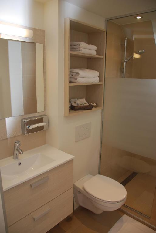 Koupelna v ubytování Hotel Rubens