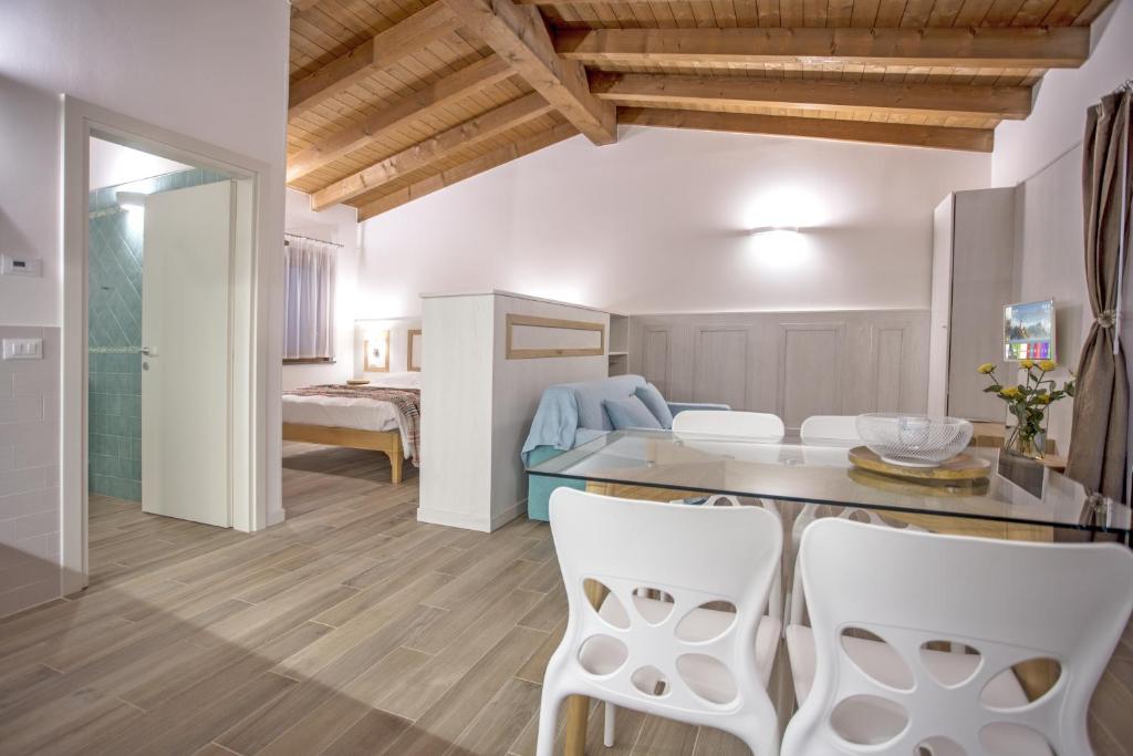 Postel nebo postele na pokoji v ubytování Agriturismo Cjargnei