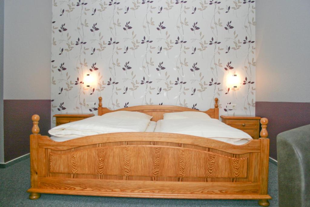 Postel nebo postele na pokoji v ubytování Landgasthof Fegetasch