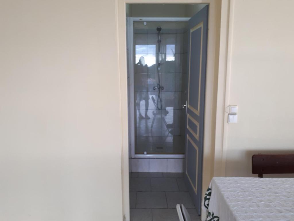 Postel nebo postele na pokoji v ubytování Refuge de Joel