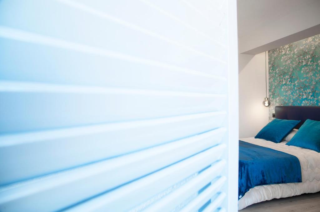 Ένα ή περισσότερα κρεβάτια σε δωμάτιο στο B & B La Terrazza sul mare