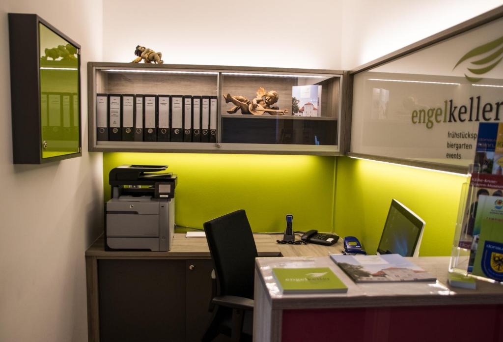 Kuchyň nebo kuchyňský kout v ubytování Pension Engelkeller