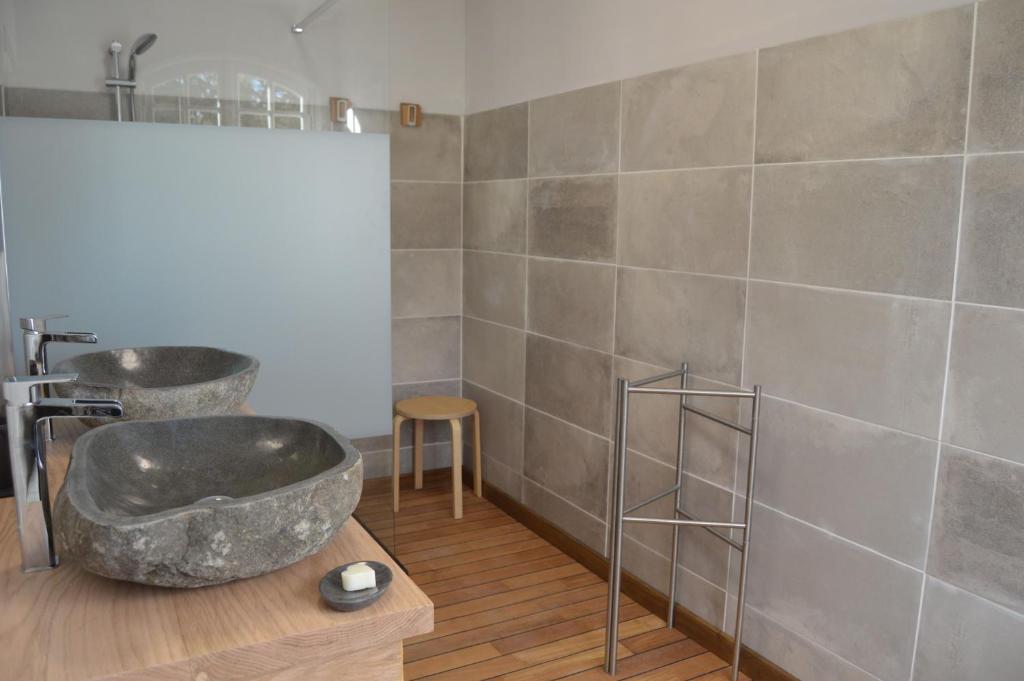 Koupelna v ubytování L'Escalère