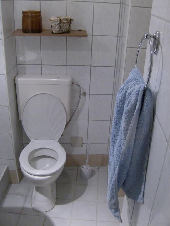 Koupelna v ubytování Csapd le Csacsi Vendégház