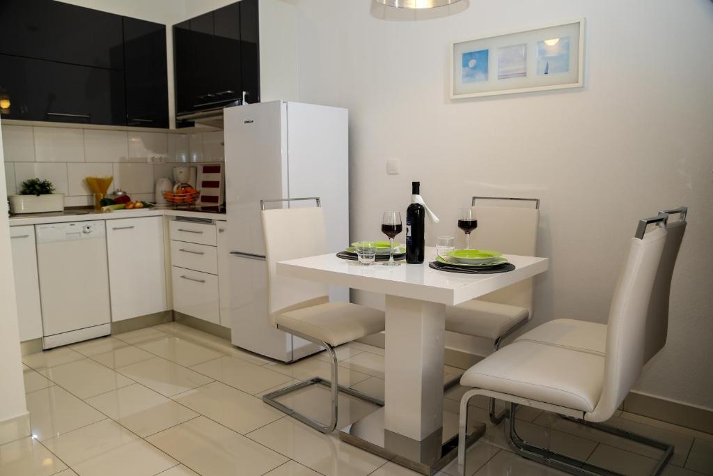 Kuchyň nebo kuchyňský kout v ubytování Apartments Viskovic Margita