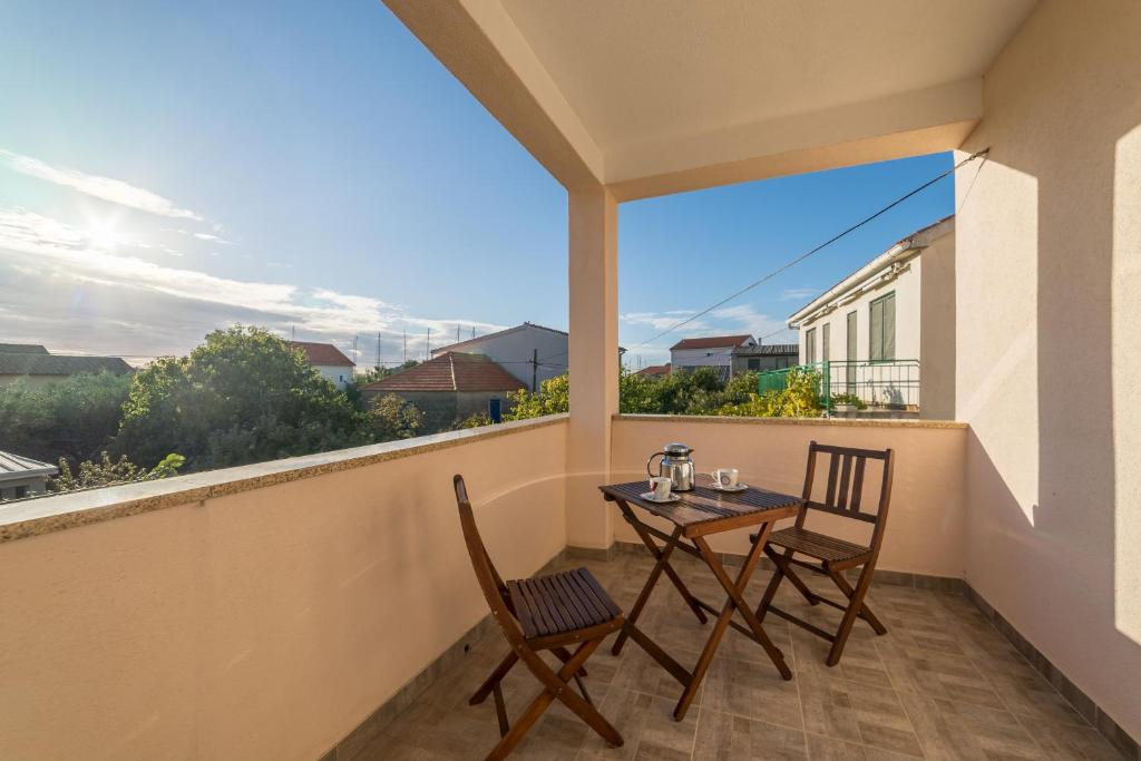 Balkón nebo terasa v ubytování Apartments Jakovčev
